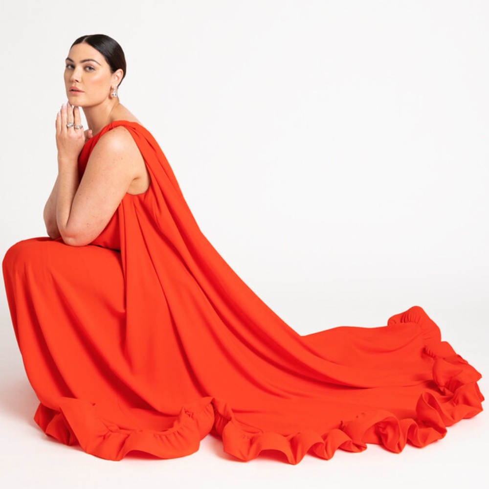 Eloquii Dramatic Ruffle Gown